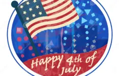 Stock Illustration Fourth July Clip Art Happy Th American Flag Fireworks Eps Image91267841