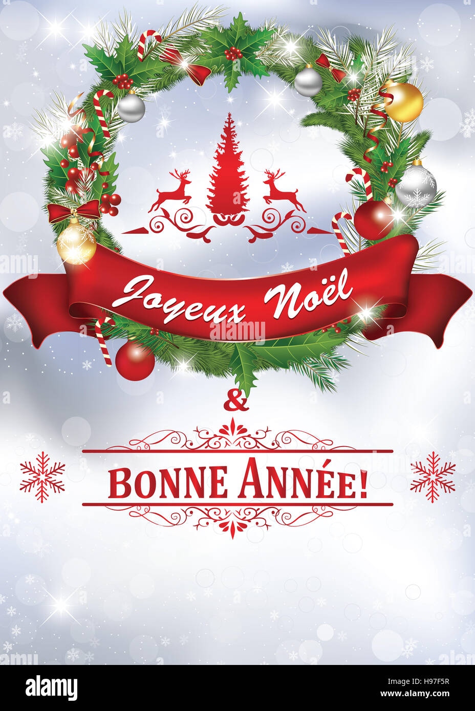 Stock Photo Printable New Year Greeting Card With Message In French Language Merry 126170067 Stock Photo Printable New Year Greeting Card With Message In French Language Merry 126170067