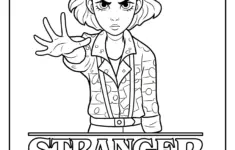 Stranger Things Coloring Pages