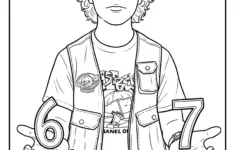Stranger Things Coloring Pages