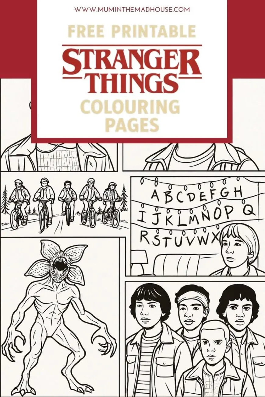 Stranger Things Colouring Pages Round Up Stranger Things Colouring Pages Round Up