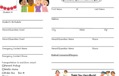 Student Information Card