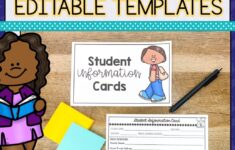 Student Information Cards