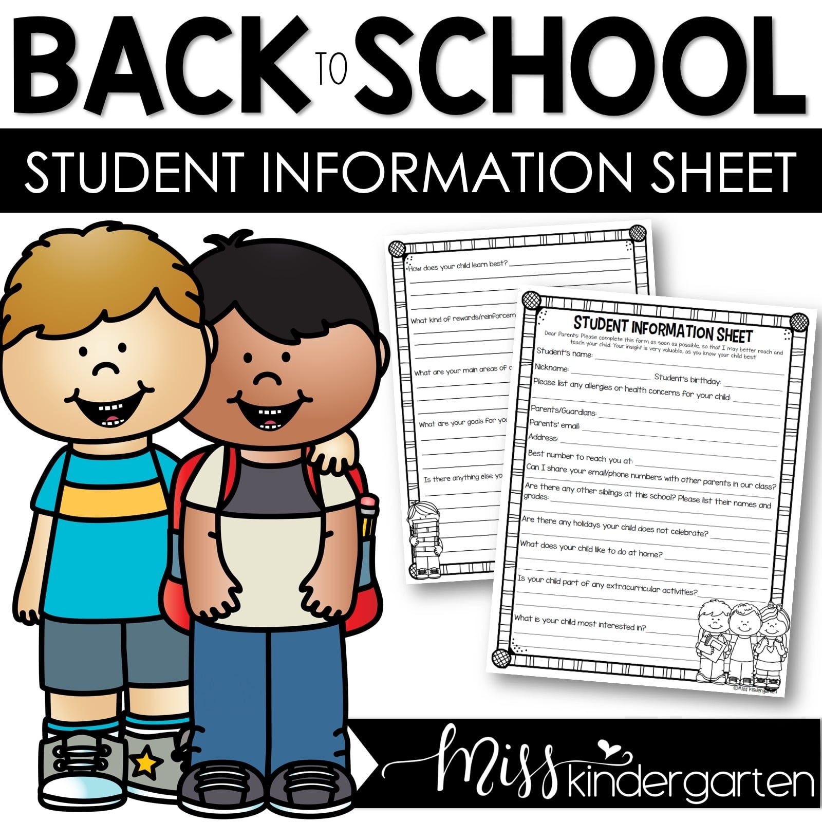 Student Information Sheet Editable Freebie Student Information Sheet Editable Freebie