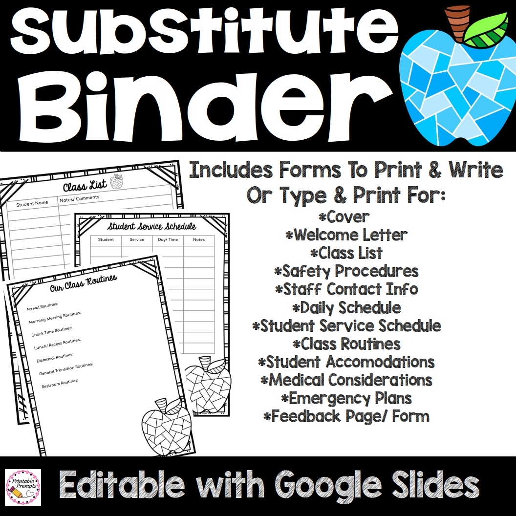 free printable teacher binder templates