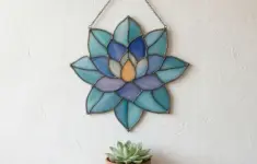 Succulent Suncatcher Stained Glass Pattern
