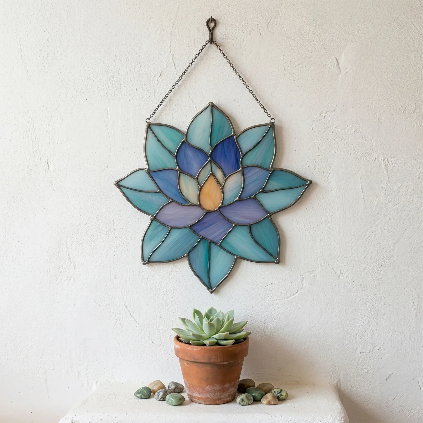 Succulent Suncatcher Stained Glass Pattern Succulent Suncatcher Stained Glass Pattern