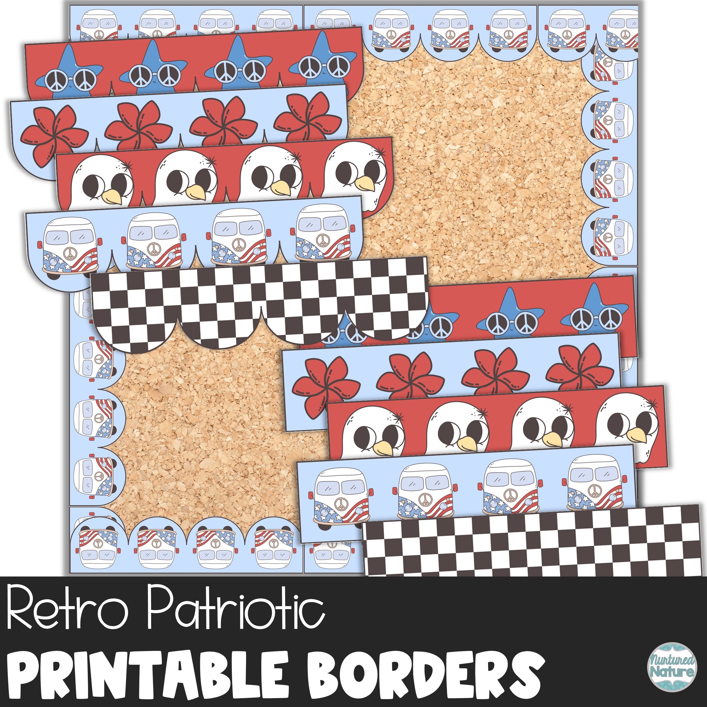 Summer Bulletin Board Border Printable Retro Sun And Checkerboard 2 Summer Bulletin Board Border Printable Retro Sun And Checkerboard 2