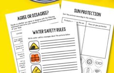 Summer Safety Worksheets