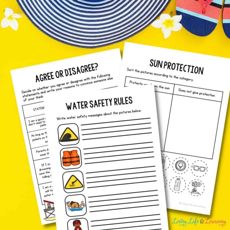Summer Safety Worksheets Summer Safety Worksheets