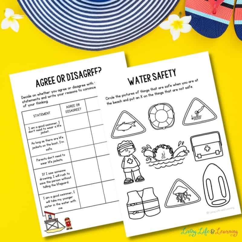 Summer Safety Worksheets Summer Safety Worksheets