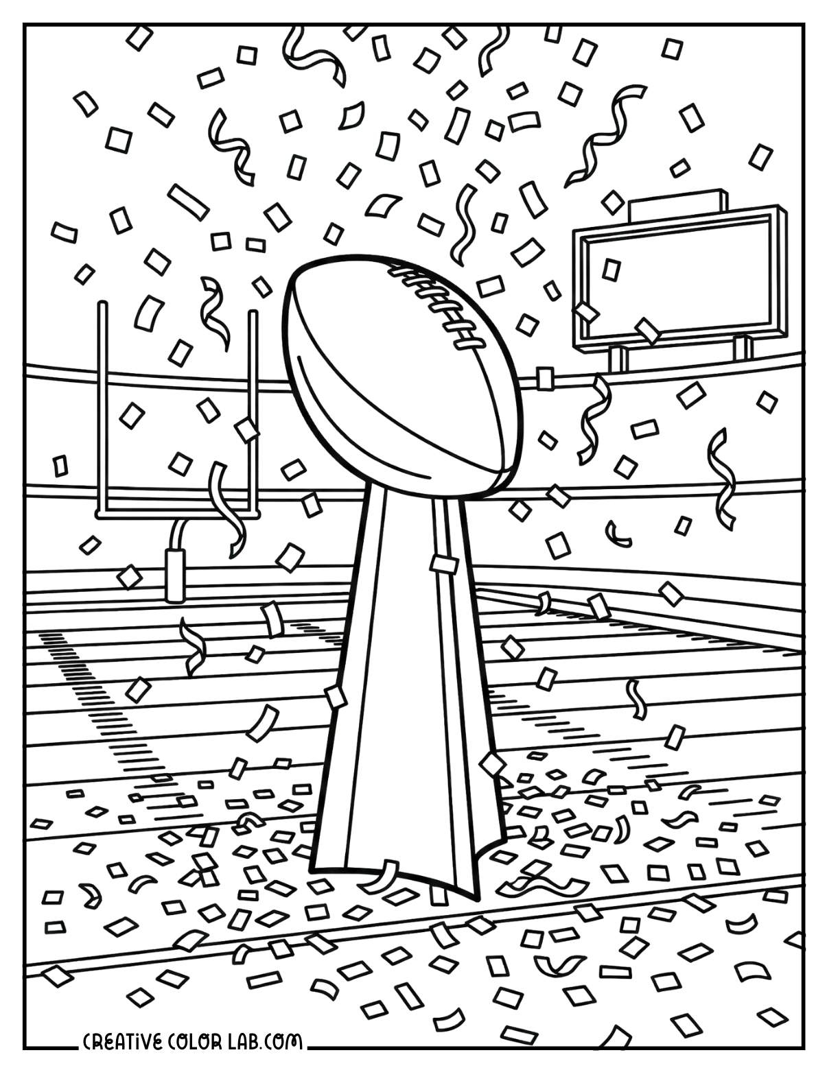 Super Bowl Coloring Pages