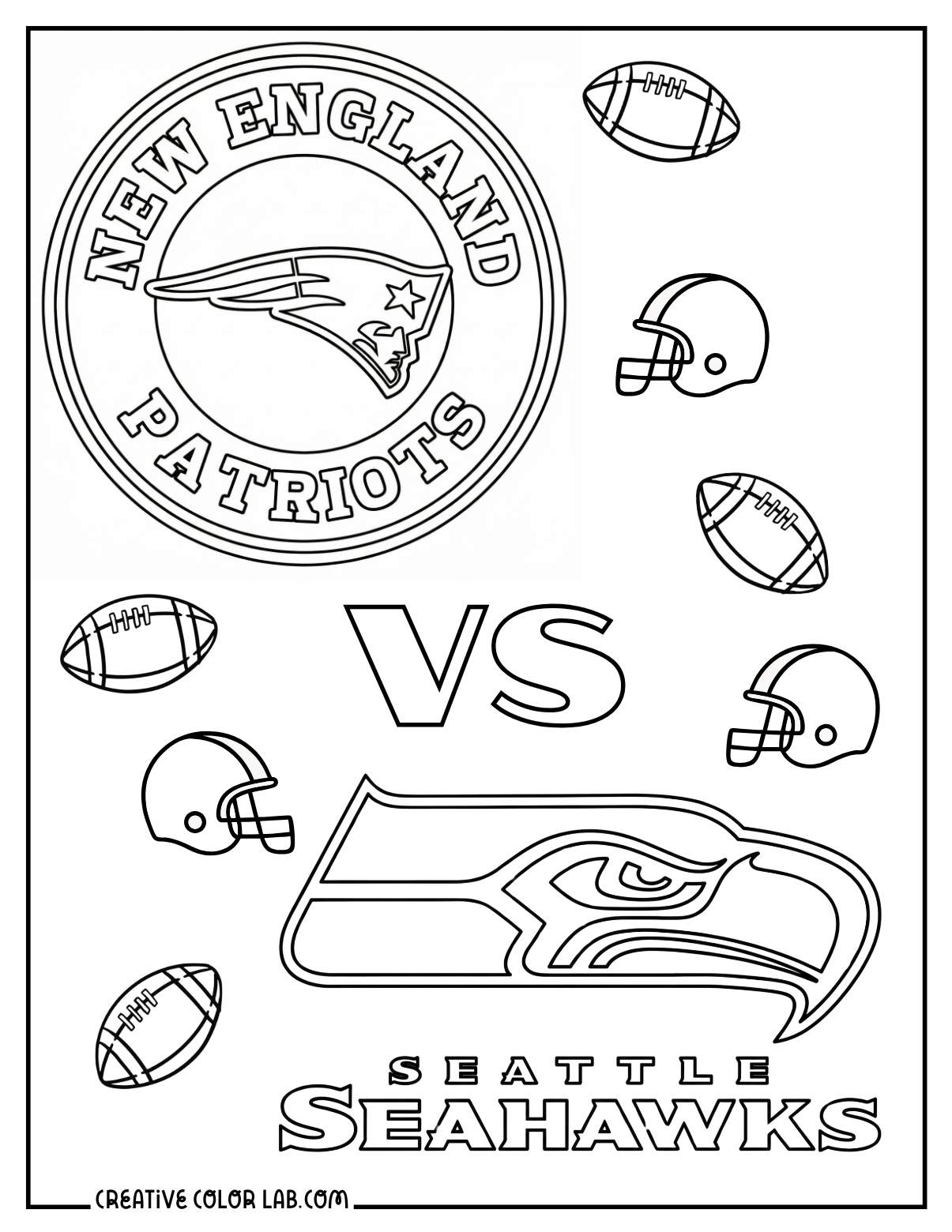 Super Bowl Coloring Pages Super Bowl Coloring Pages