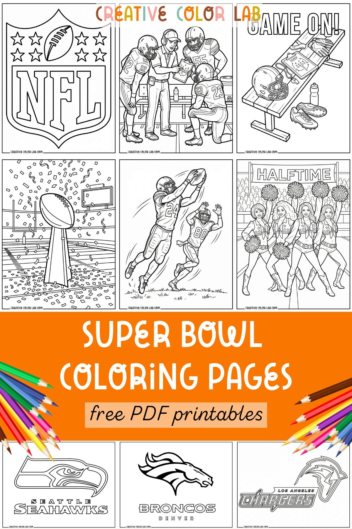 Super Bowl Coloring Pages