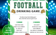 Super Bowl Football Drinking Game