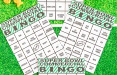 Super Bowl Games Bingo