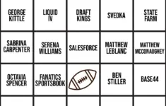 Super Bowl Games Bingo
