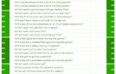 Super Bowl Guessing Game Free Google Docs Template