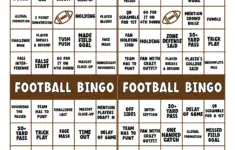 Super Bowl Party Games Super Bowl Bingo