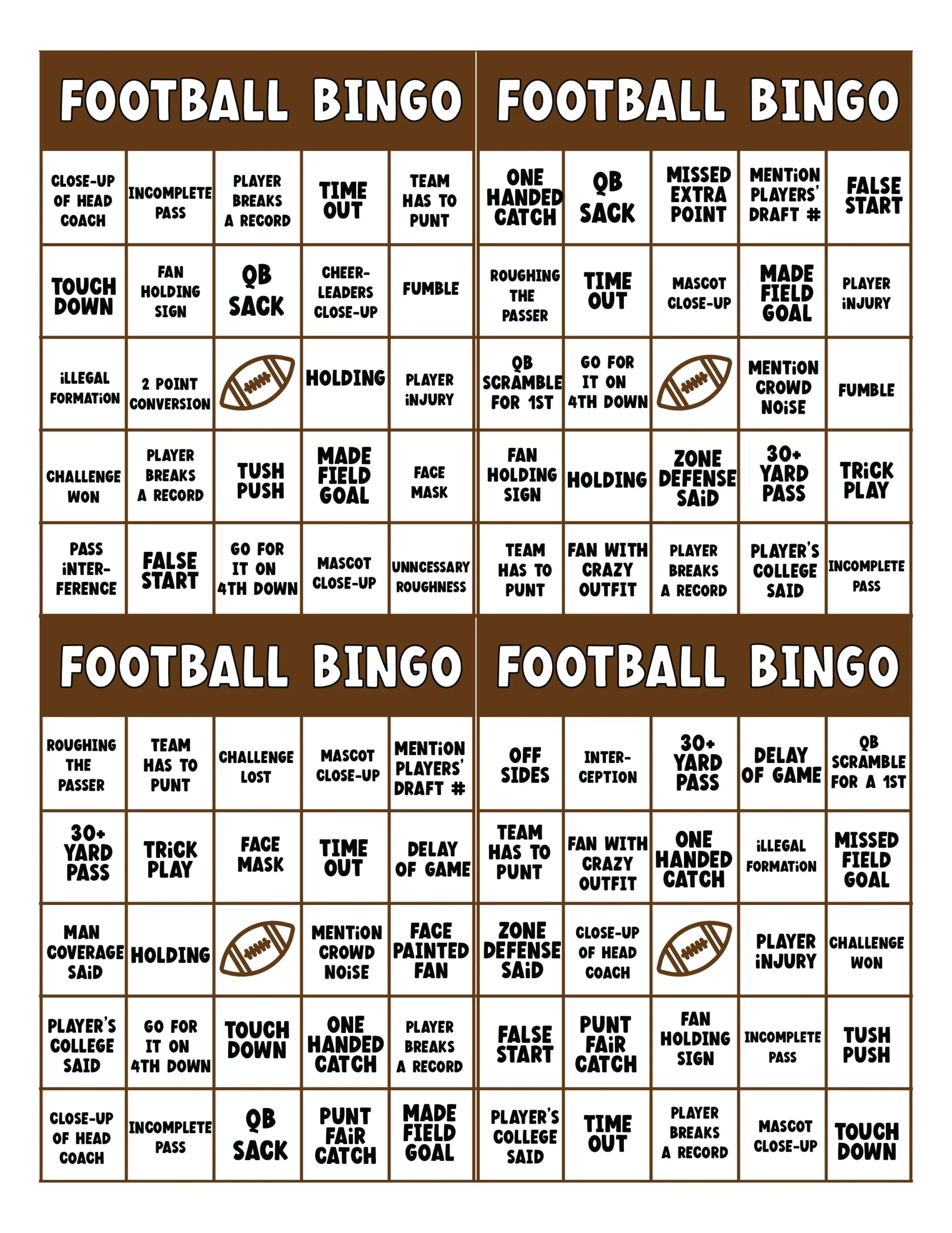 Super Bowl Party Games Super Bowl Bingo Super Bowl Party Games Super Bowl Bingo