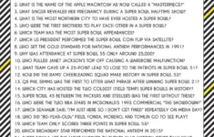 Super Bowl Trivia Game