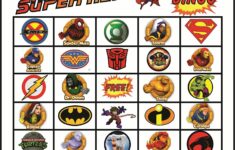 Superhero Bingo