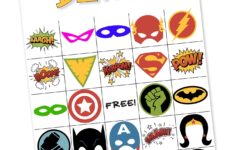 Superhero Bingo Game