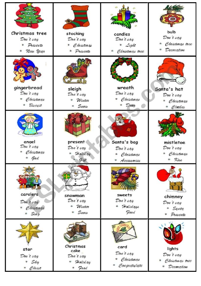 Taboo Game Christmas 602801