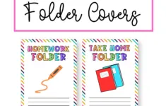 Take Home Folder Covers Student Homework