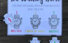 Taking Turns The Waiting Game Printable