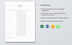 Tally Sheet Template
