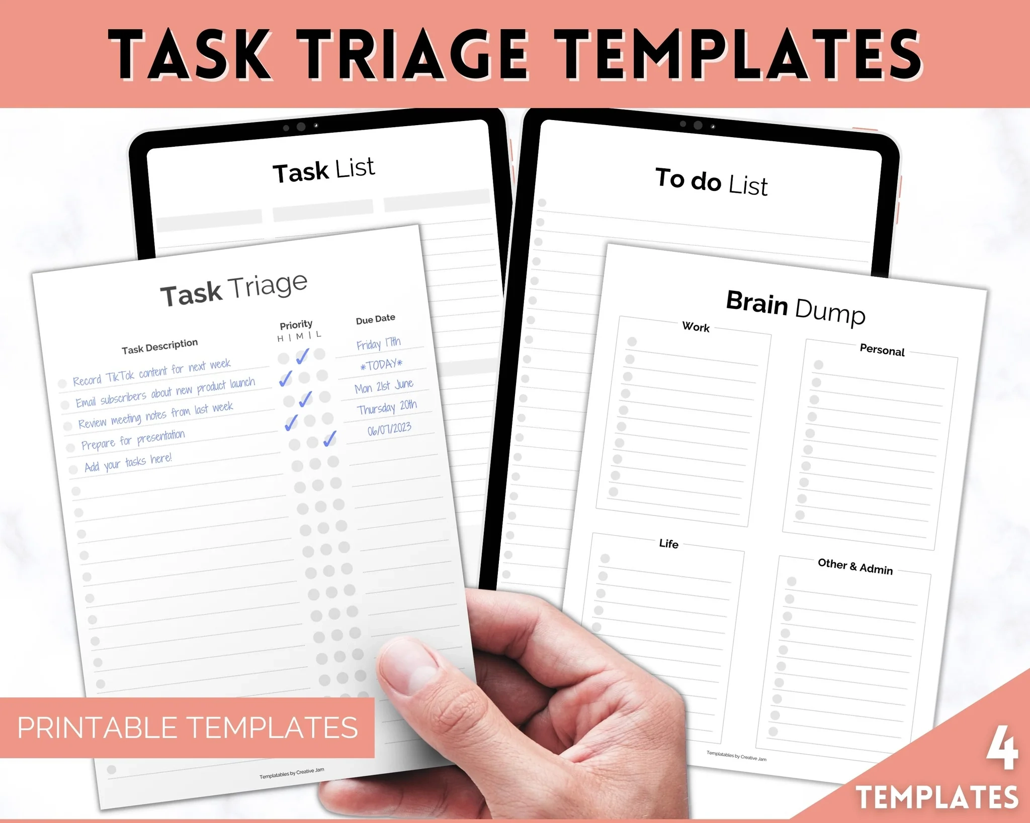 Task Triage Templates Mono