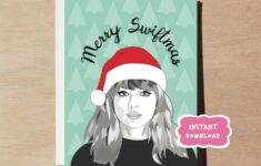 Taylor Swift Christmas Card Printable