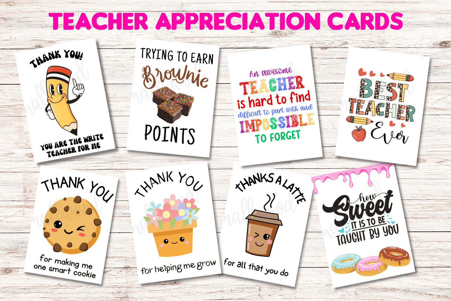 Teacher Thank You Cards