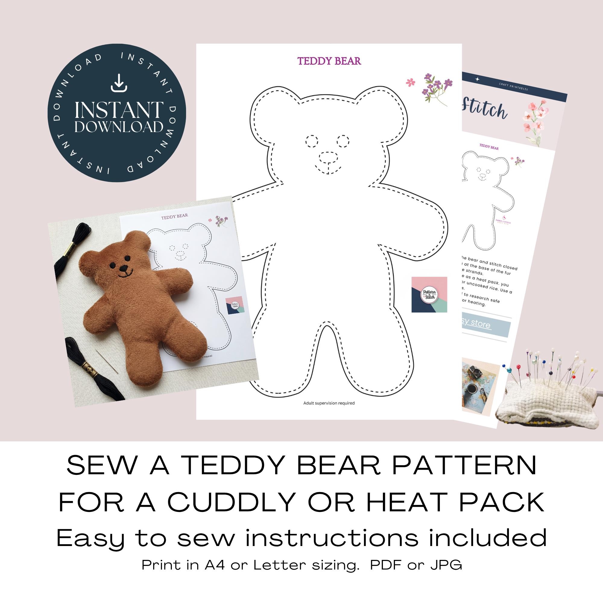 Teddy Bear Sewing Pattern Sew A Simple