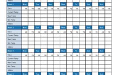 Temperature Log Sheet