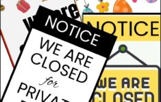 Temporarily Closed Sign Printable 30 Free Templates