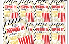 Thank You Popcorn Appreciation Printable