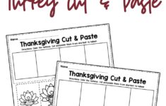 Thanksgiving Cut And Paste Worksheets