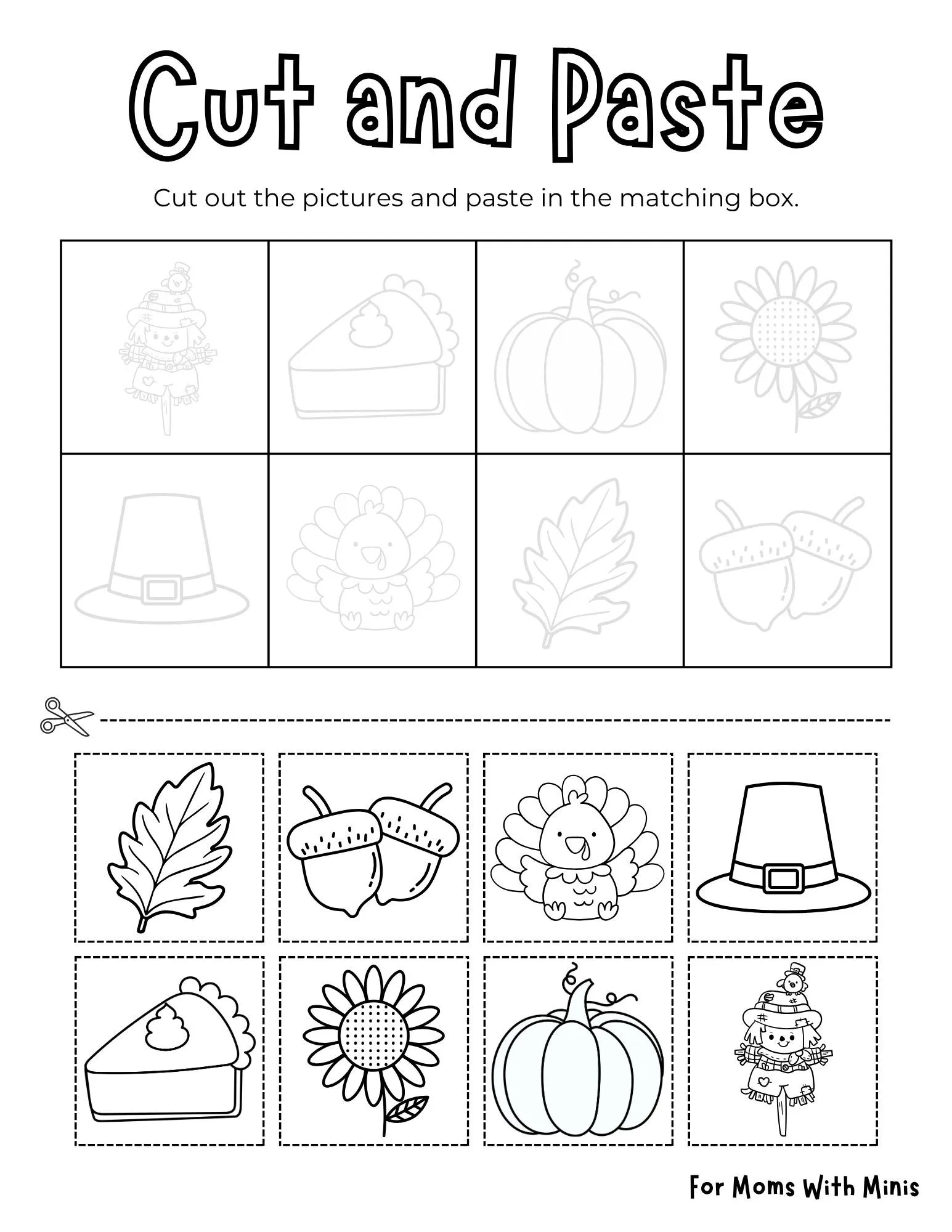 Thanksgiving Cut And Paste
