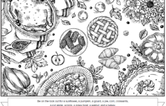 Thanksgiving Free Printable Hidden Picture For Adults