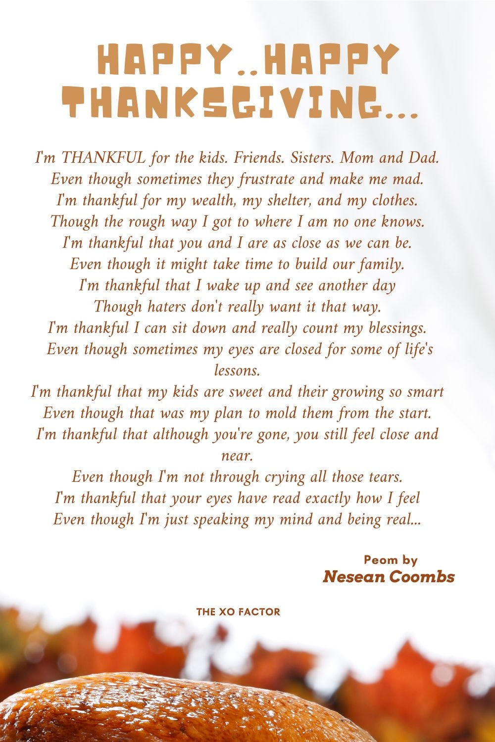 missing a loved one on thanksgiving poems
