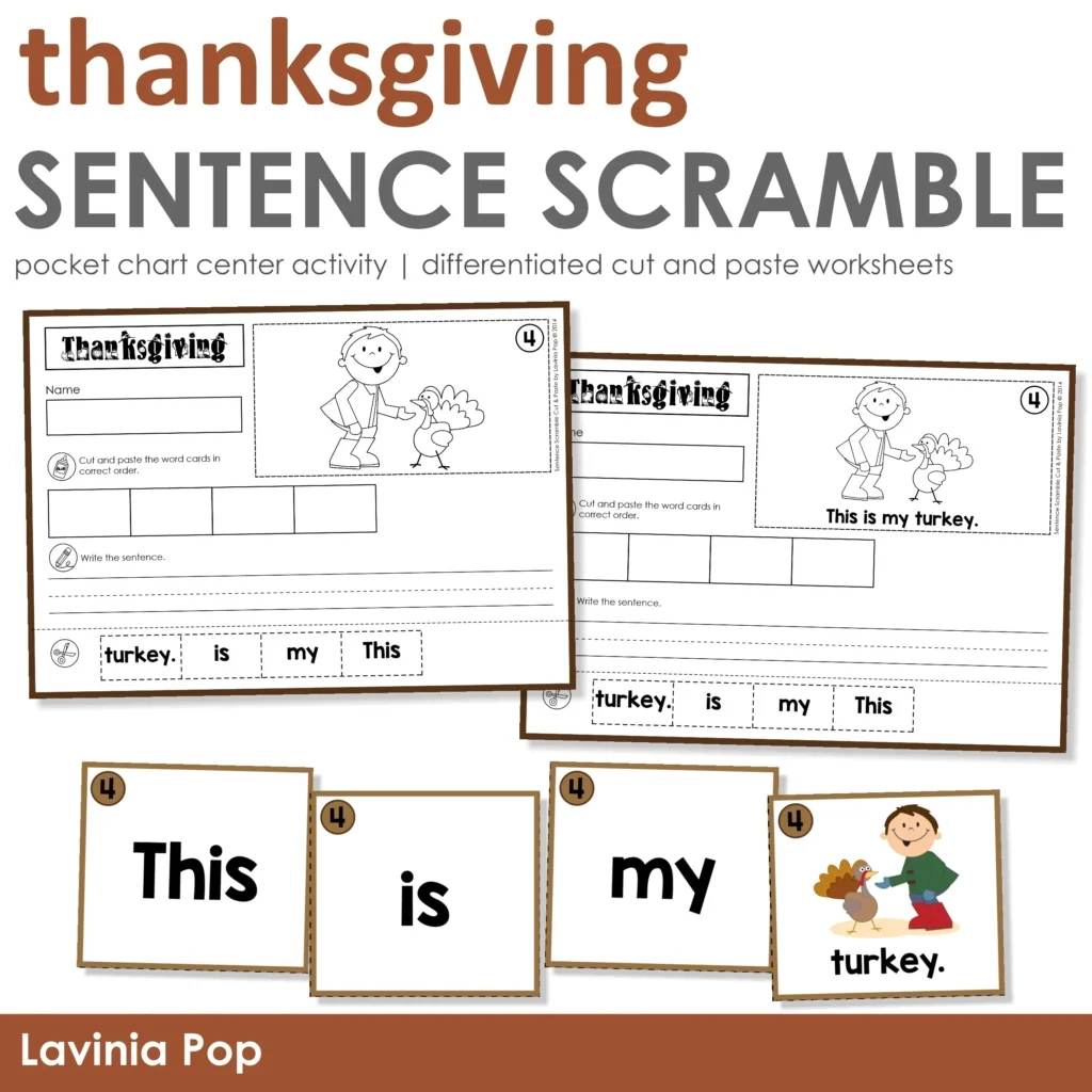 thanksgiving cut and paste printable