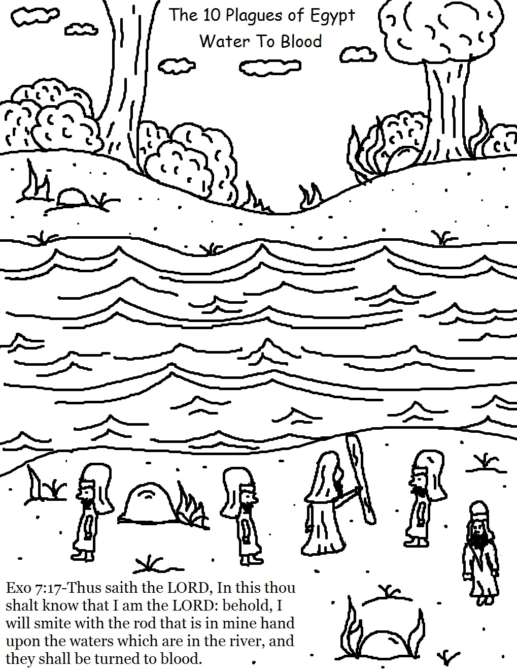 The 10 Plagues Of Egypt Coloring Pages The 10 Plagues Of Egypt Coloring Pages