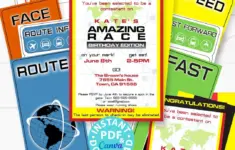 The Amazing Race Party Printable