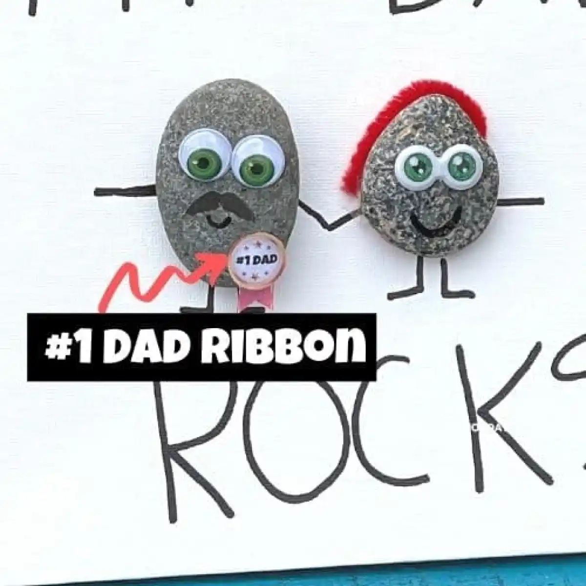 The Best Dad Rocks Craft