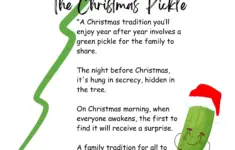 The Christmas Pickle Story To Include