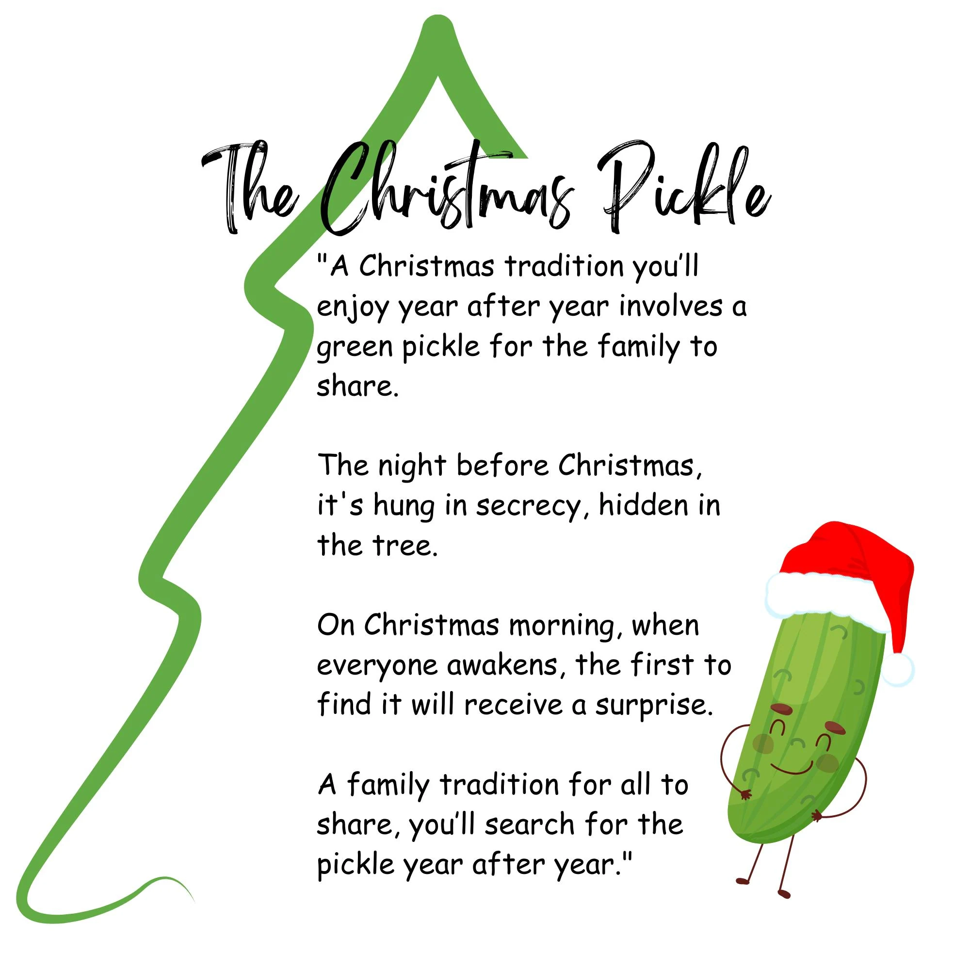 the christmas pickle printable the christmas pickle printable