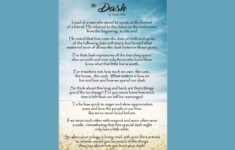 The Dash Poem By Linda Ellis