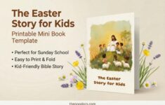 The Easter Story For Kids Printable Mini Book Template